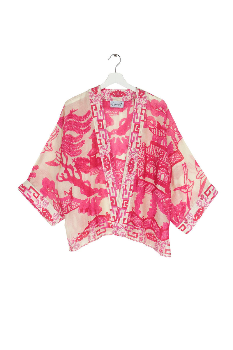 One Hundred Stars Giant Willow Fushia Pink Kimono