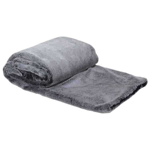 Throw Dark Grey Faux Fur